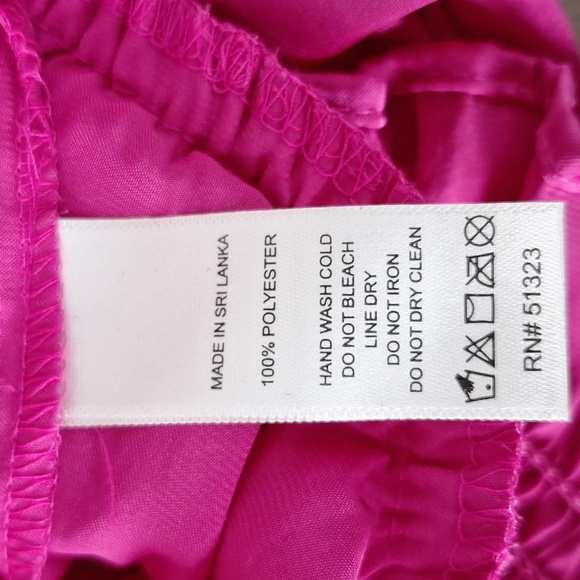 1. State 'NEW" Pink Coquette Romantic Smocked Satin Cold Shoulder Blouse Size XS - Picture 14 of 15